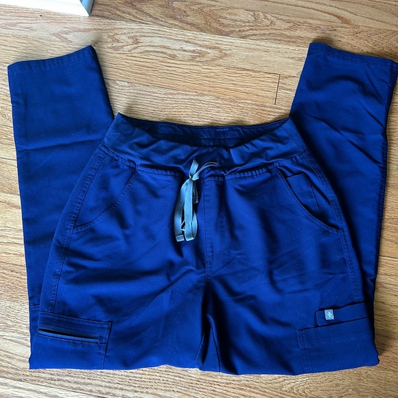 FIGS Navy Yola Petite Skinny Scrub Pocket Pants 2.0 S - Picture 3 of 3